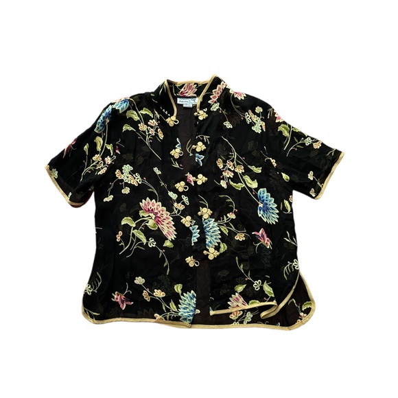 Vintage oriental top!! Y2k!! - Picture 1 of 4